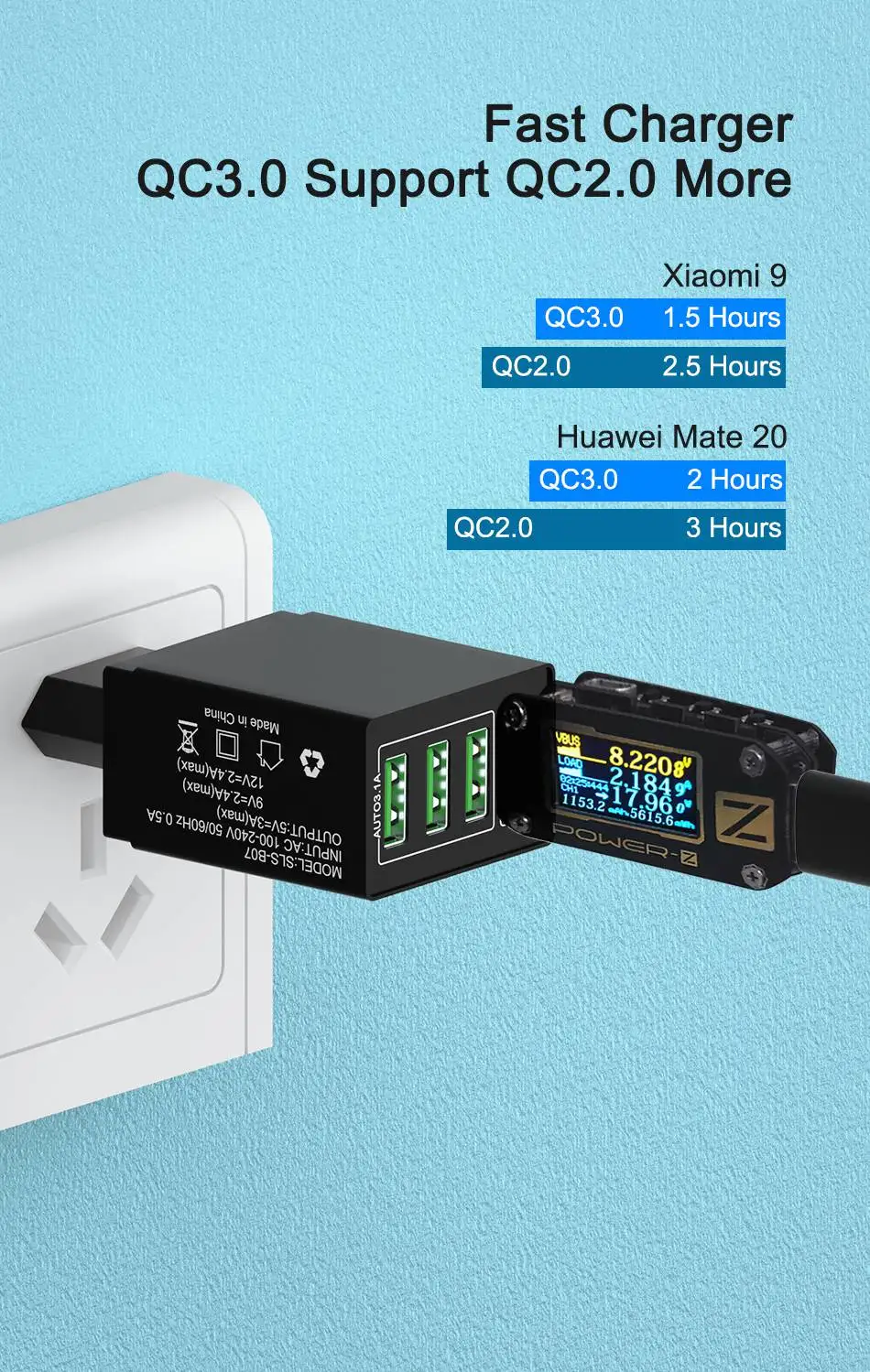 OREY 36 Вт QC 3,0 быстрое зарядное устройство, 4 порта USB зарядное устройство для samsung S10 Plus Quick Charge 3,0 зарядное устройство для Xiaomi Phone charger