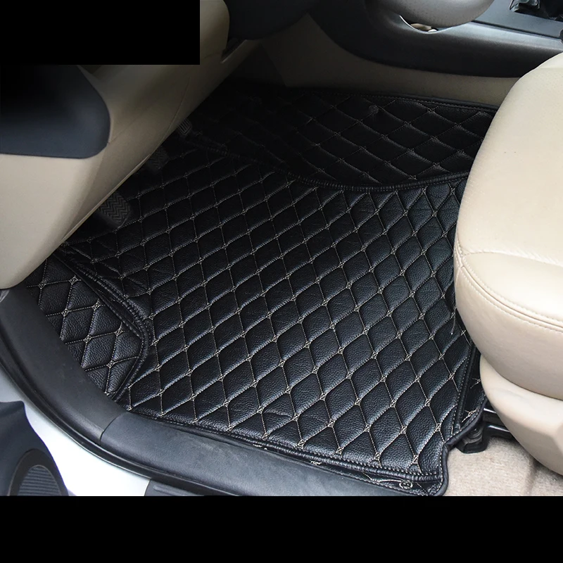 Lsrtw2017 кожаные автомобильные коврики для toyota rav4 2005 2006 2007 2008 2009 2010 2011 2012 xa30 коврик ковер аксессуары для ног
