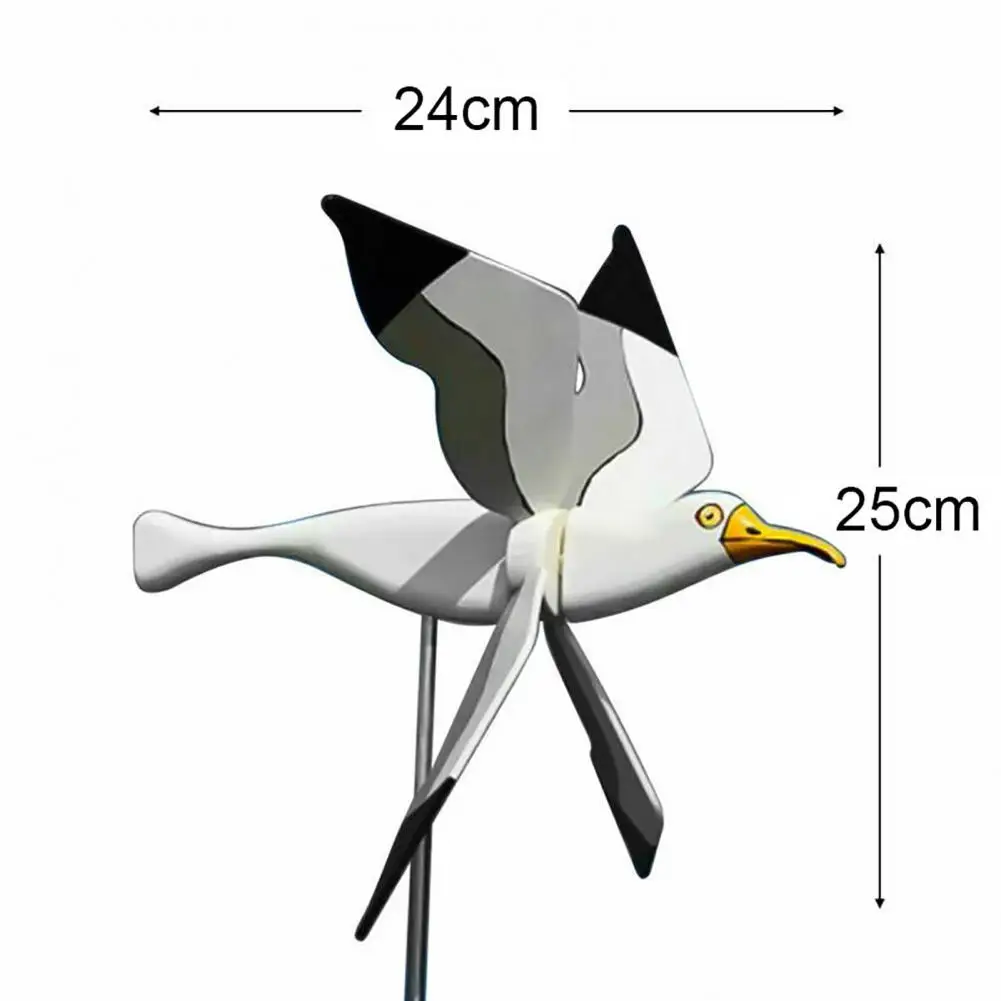 

Ornamental Decor Garden Windmill Whirligig Asuka Series Birds Garden Lawn Yard Garden decoration Metal cute garden windmill