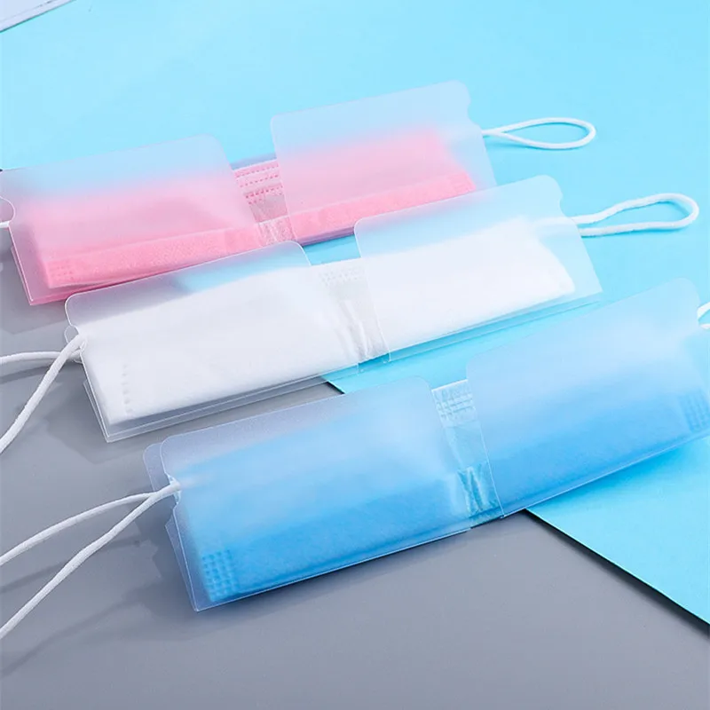 2020 10 шт. складная пластиковая сумка для хранения маски|Мешки с кулиской| |
