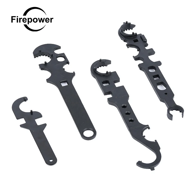

Wrench Combo Armorer Spanner Nut Tool Metal Combat AR15/M4 M16 8 in 1 Multi-functional Alloy Steel Wrench Outdoor Camping Acces