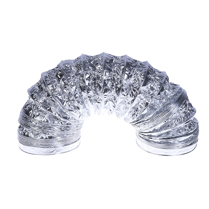 

3.1 Inch Flex Air Aluminiumfolie Ducting Droger Vent Slang Voor Ventilatie 1.5M Ventilatie Air Buis Voor Keuken Badkamer