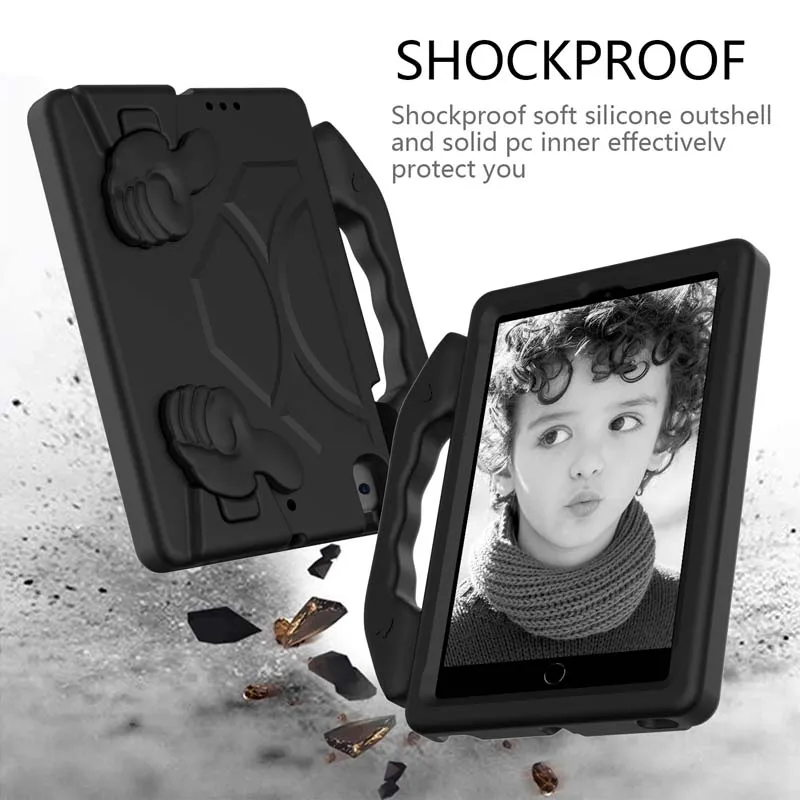 

Thumb Stand Shockproof Case For iPad Mini 3 mini3 A1599 A1600 Kids Safe EVA Protective Cover