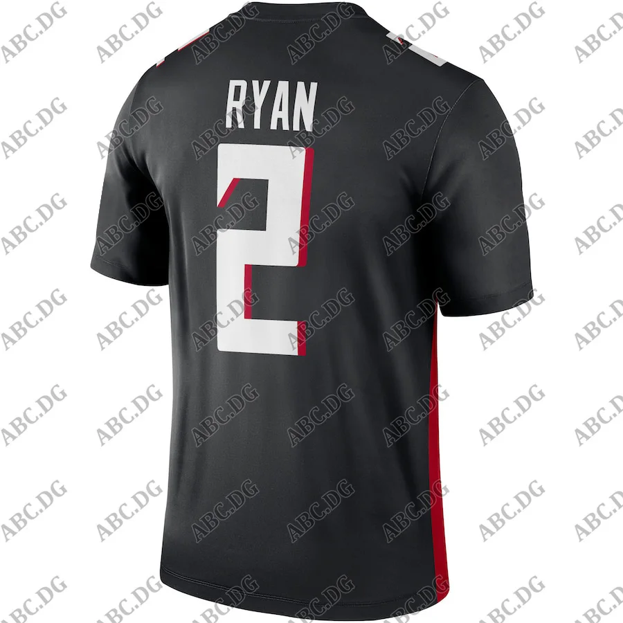 

Customized Stitch Men Women Kid Youth Atlanta Matt Ryan Black Legend Jersey 4XL 5XL 6XL