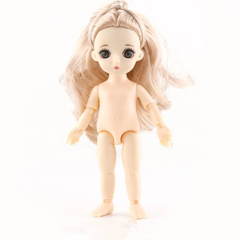 Gold C 13 подвижных шарнирных 15 см 1/8 куклы игрушки BJD Детская кукла Обнаженная Женская мода тела Куклы Игрушки для девочек подарок нормальная кожа - Цвет: Gold C