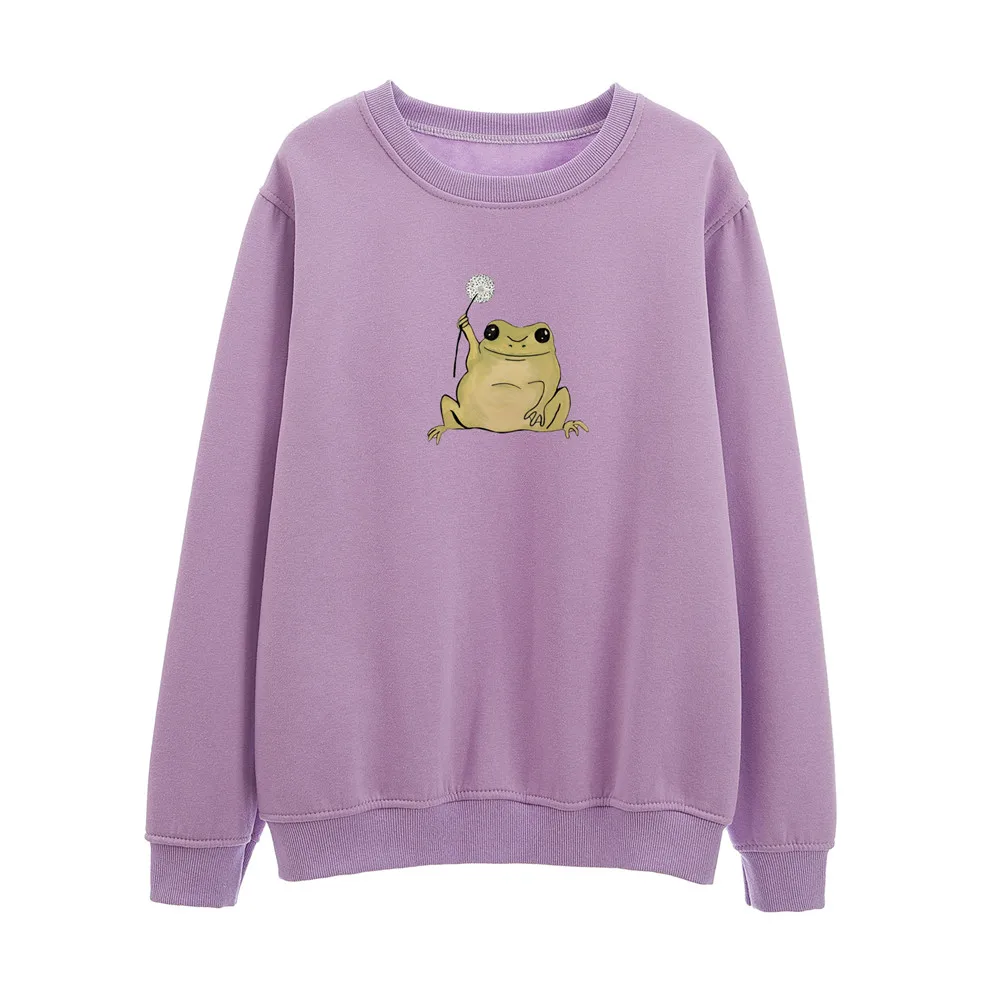 O Neck Women Sweetshirts Crewneck Cotton Pullovers Cute Sweatshirt Girls Oversize Hoodies Casual Loose Winter Sweatshirt Hoodies