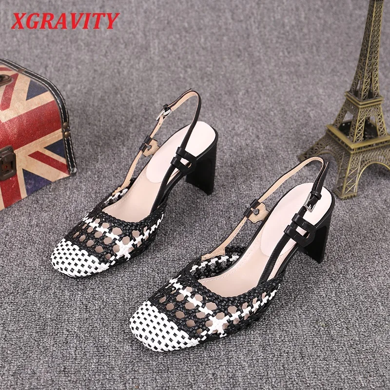 

C362 New Closed Toe Ladies Sexy High Heel Pumps Elegant Weave Knitted Feamel High Heel Sandals Women Dress Shoes Bridal Shoes