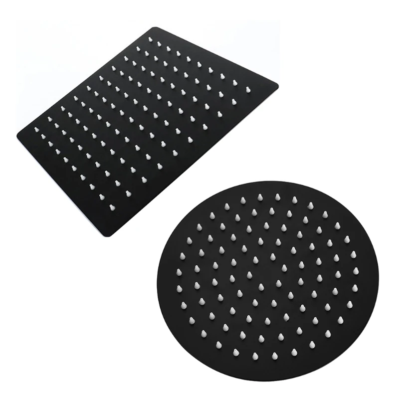 8/10/12 дюймовая квадратная/круглая насадка для душа из нержавеющей стали