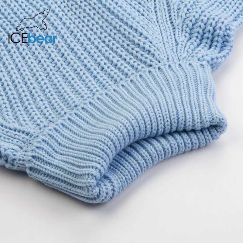 ICEbear женский свитер с высоким воротом длинным рукавом вязаный однотонный пуловер