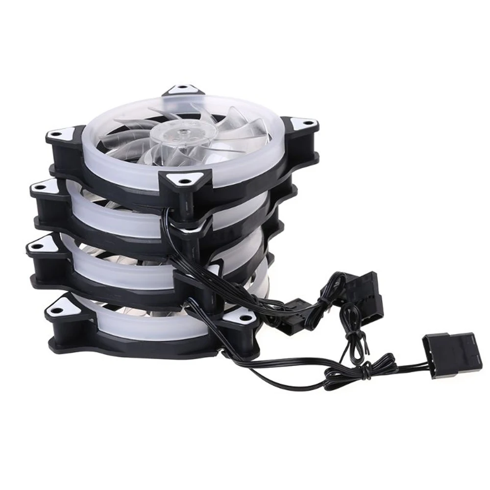 IXUR RGB красочный веер 12 см 3-контактный гидравлический подшипник для компьютера