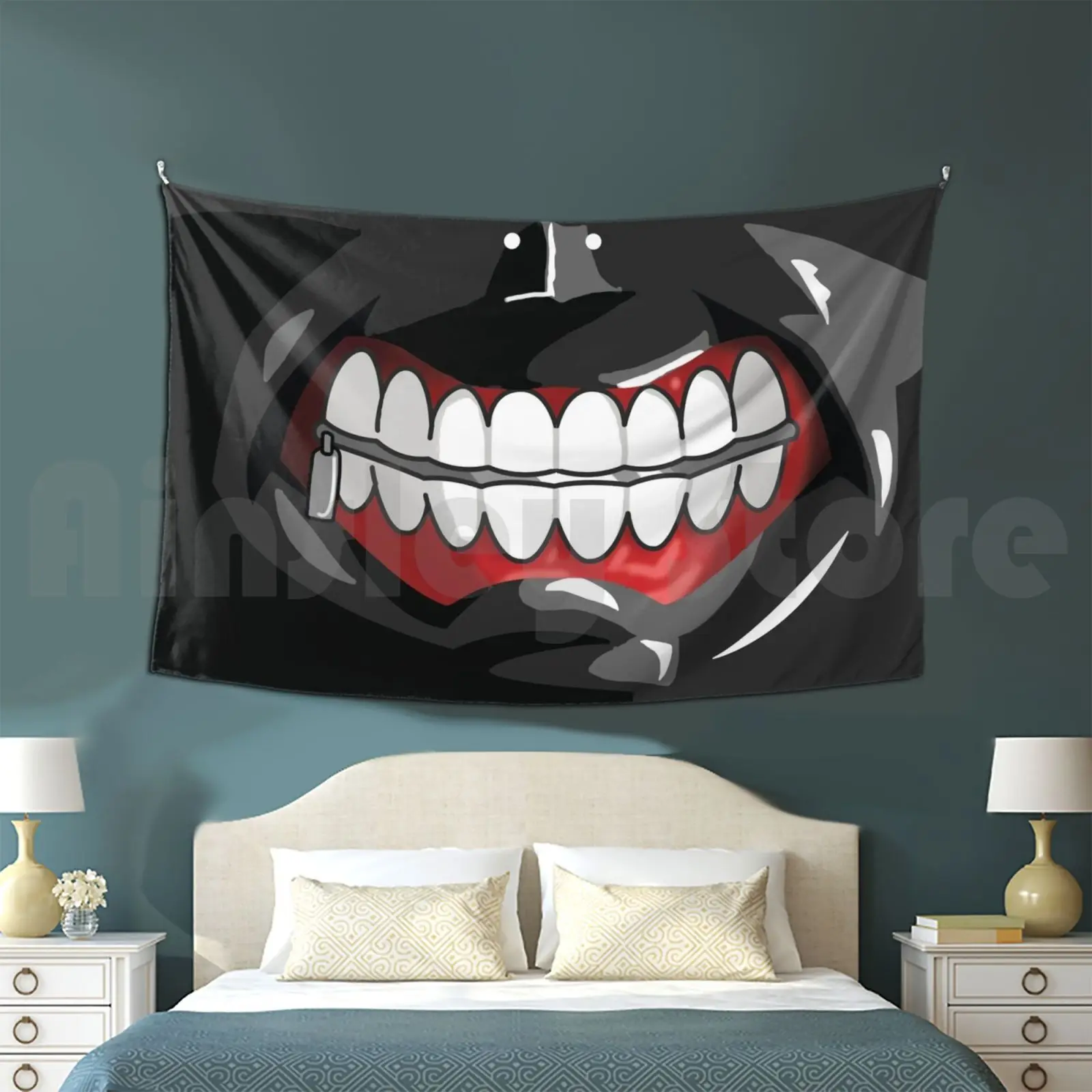 

Гобелен канеки Кен шляпа укрытие на месте аниме Кен канеки Кен Токийский Гуль