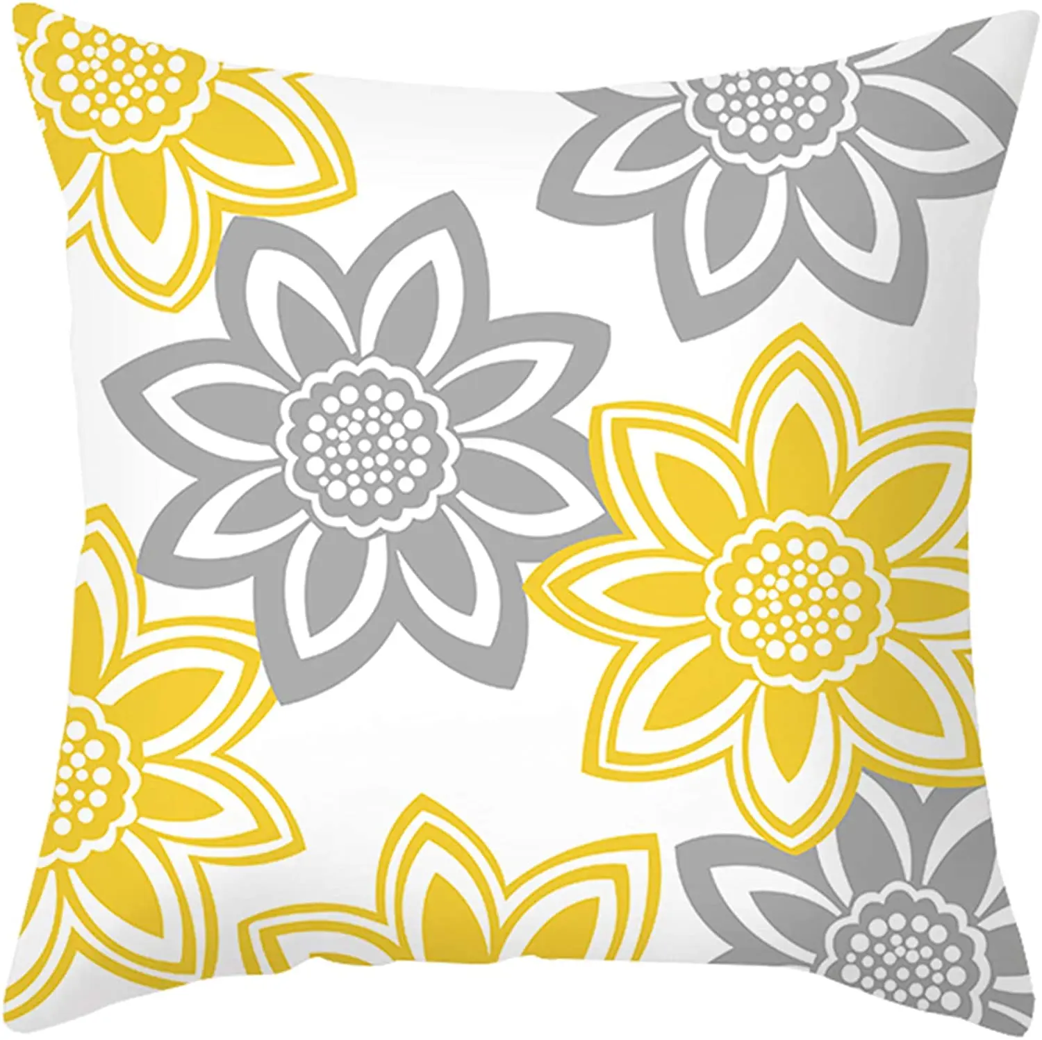 

Classic Modern Gray Yellow Geometric Decorative Throw Pillow Cases Cushion Cover for Home Couch Sofa Bed Living Room,
