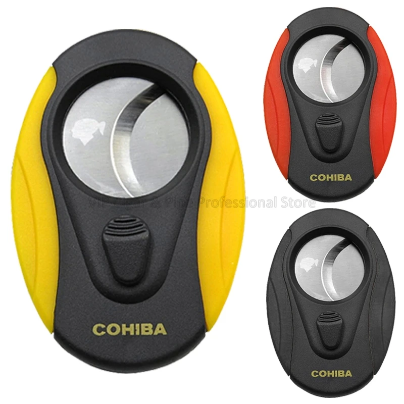 COHIBA двойные лезвия из нержавеющей стали резак для сигар острый пластиковый Zigarre