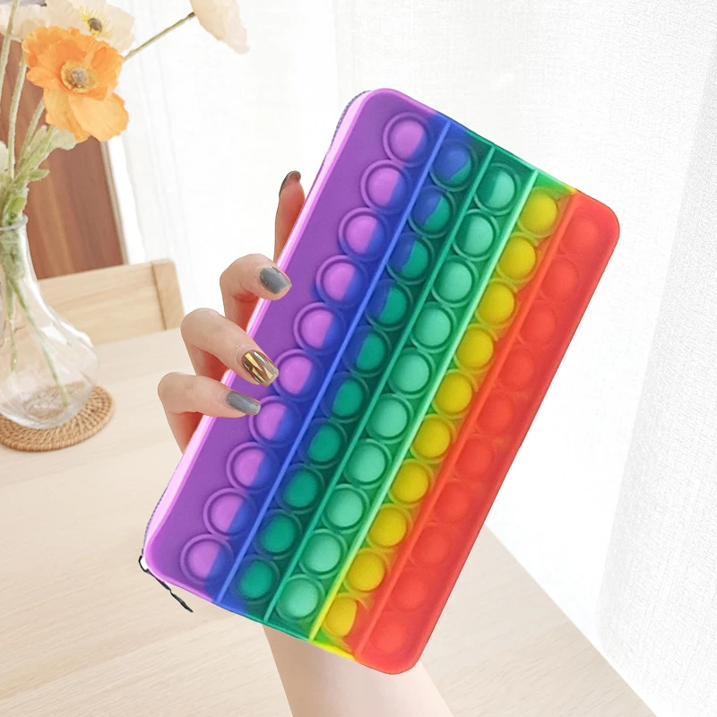 

Kids New Large-Size Fingertip Toys Push Bubble Pendant New Bag Hot Sale Adult Decompression Toys Children Anti-Stress Gifts