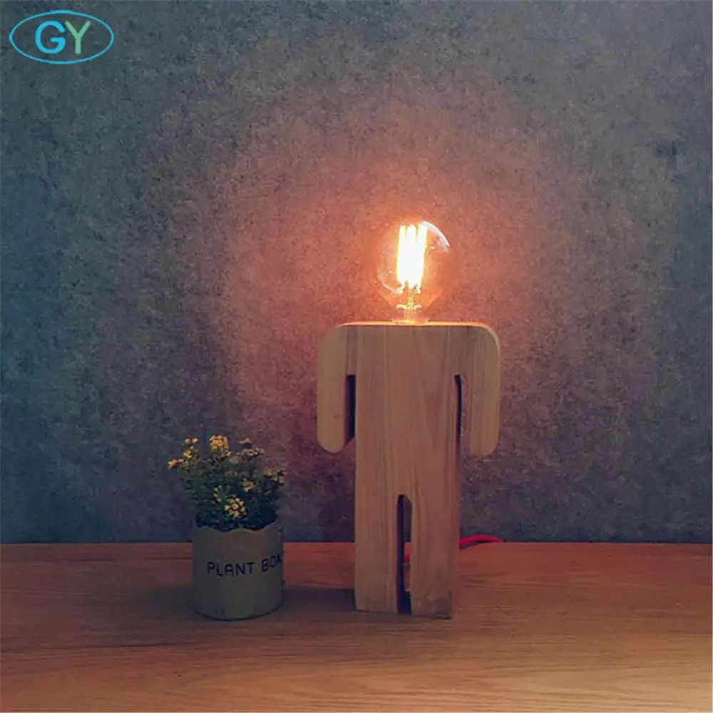 Промышленная настольная лампа Винтажная Эдисона для общежития офиса спальни