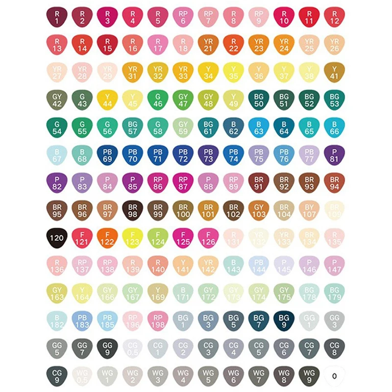 

Art Marker 168 Colors Marker Alcoholic Based Mark pen Dual Head Sketch Brush Pen marker set art supplies stationery