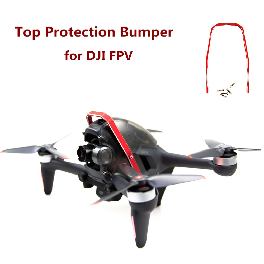 

Бампер для дрона из алюминиевого сплава, Защитная панель для DJI FPV Combo, верхняя защита, бампер для DJI FPV Combo, аксессуары для дрона
