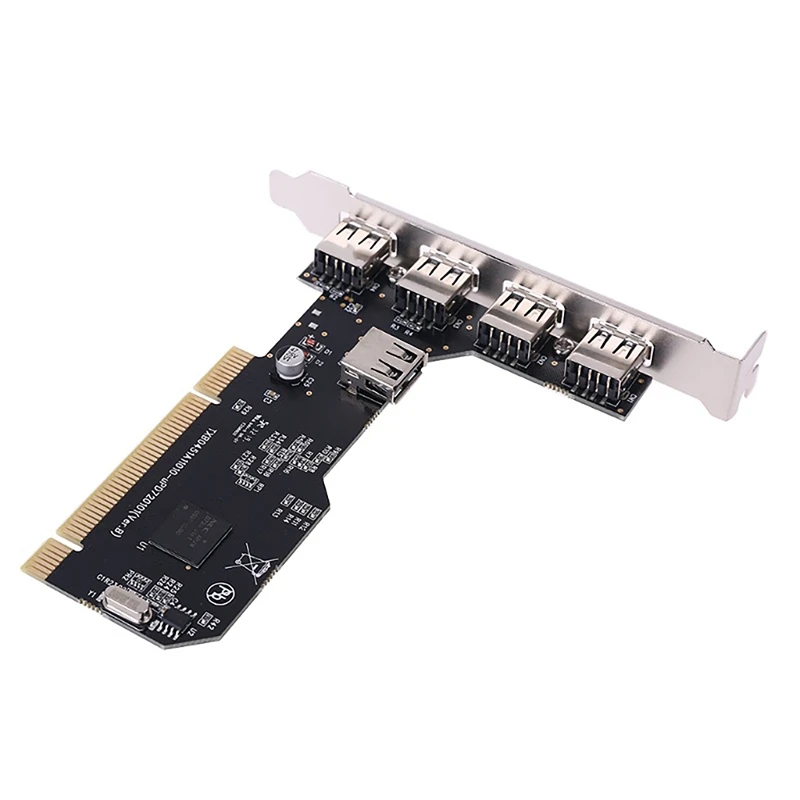 

Плата расширения PCI-USB2.0 для настольного компьютера PCI-5 USB2.0 480Mbp хаб карта расширения чипа NEC