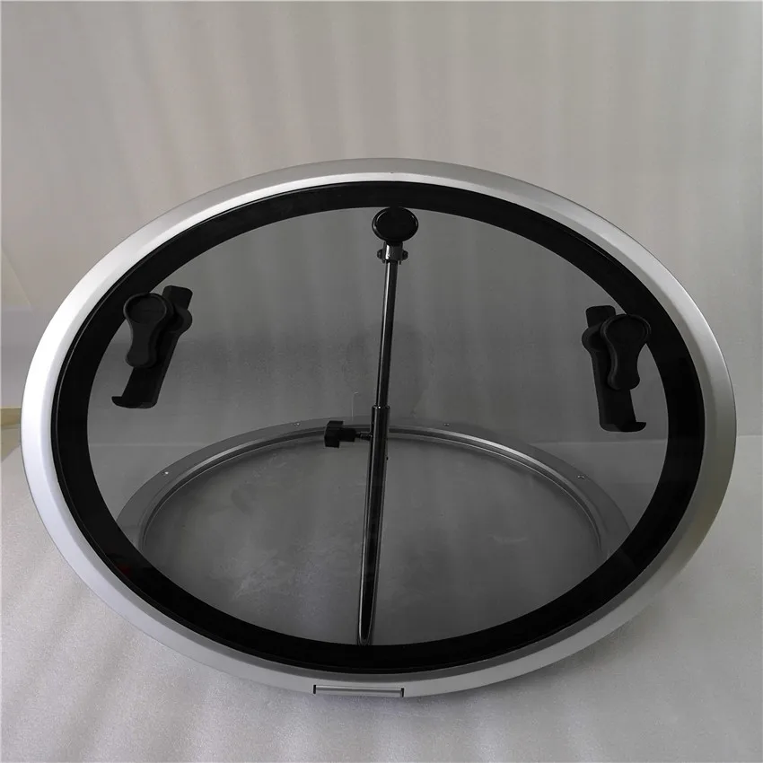 Алюминиевое круглое палубное окно для люка с закаленным стеклом 6 размеров