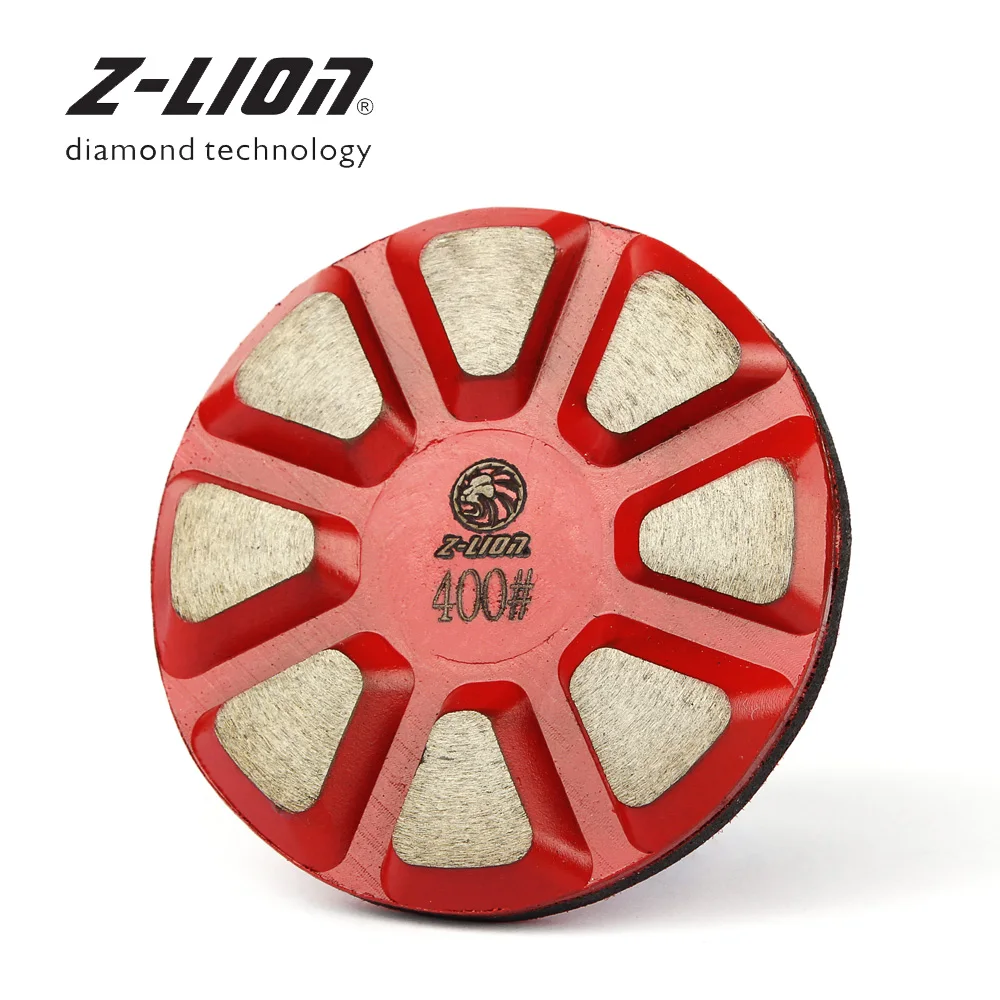Z-LION 3 дюйма 1 шт. алмазная полировальная площадка 75 мм бетонный гранитный мраморный пол шлифовальный диск металлический Бонд турбо сегменты абразивный инструмент