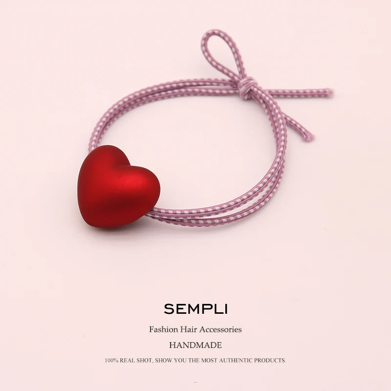 Deep Pink Высокое качество Красная любовь твердая эластичная лента для волос для взрослых для детей тюрбан резинки для волос для женщин Головные уборы химиотерапия лента для волос аксессуары - Цвет: Deep Pink