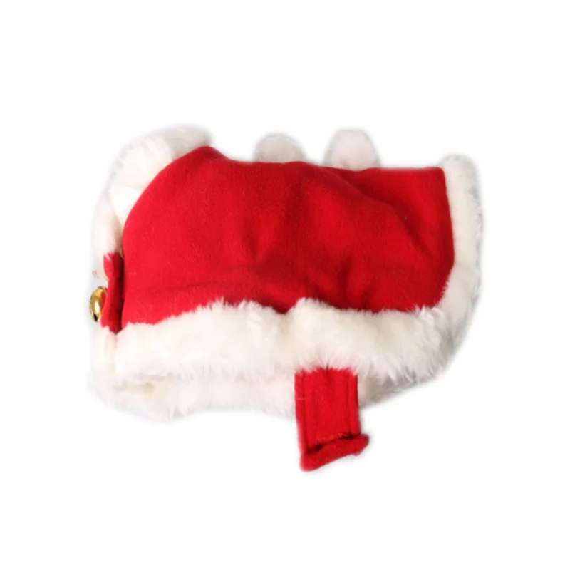 Рождественский костюм с котом зимняя одежда для домашних животных пальто теплое