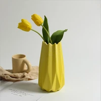 modern minimalist geometric vase ceramic ins wind soft dry flower hydroponic decoration table porch net red flower device