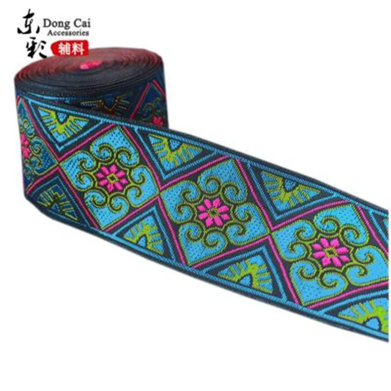 5 ярдов (5 см) китайская лента Ретро Этническая Вышивка тесьма сделай сам