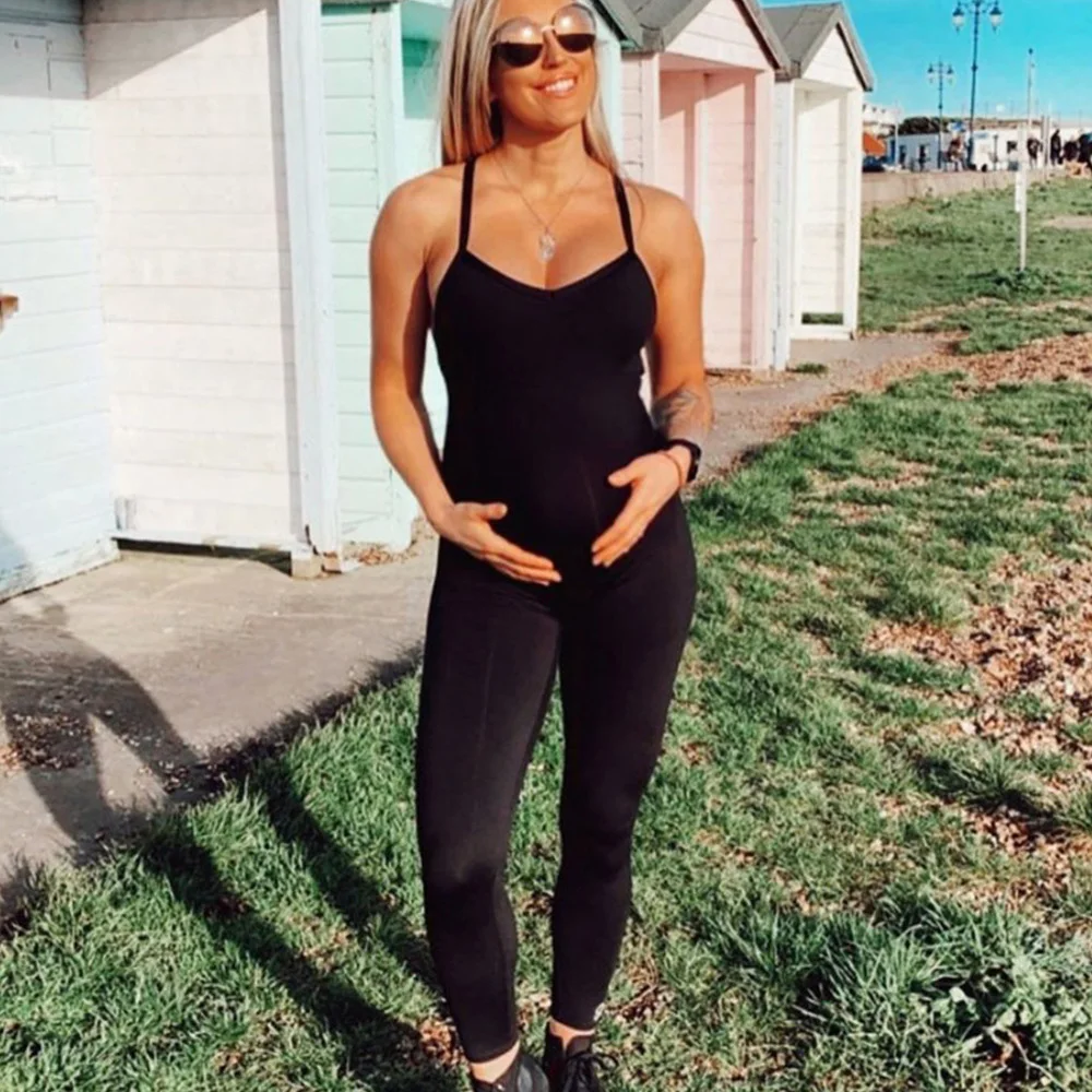 Комбинезон для йоги женский Нейлоновый с высокой талией |