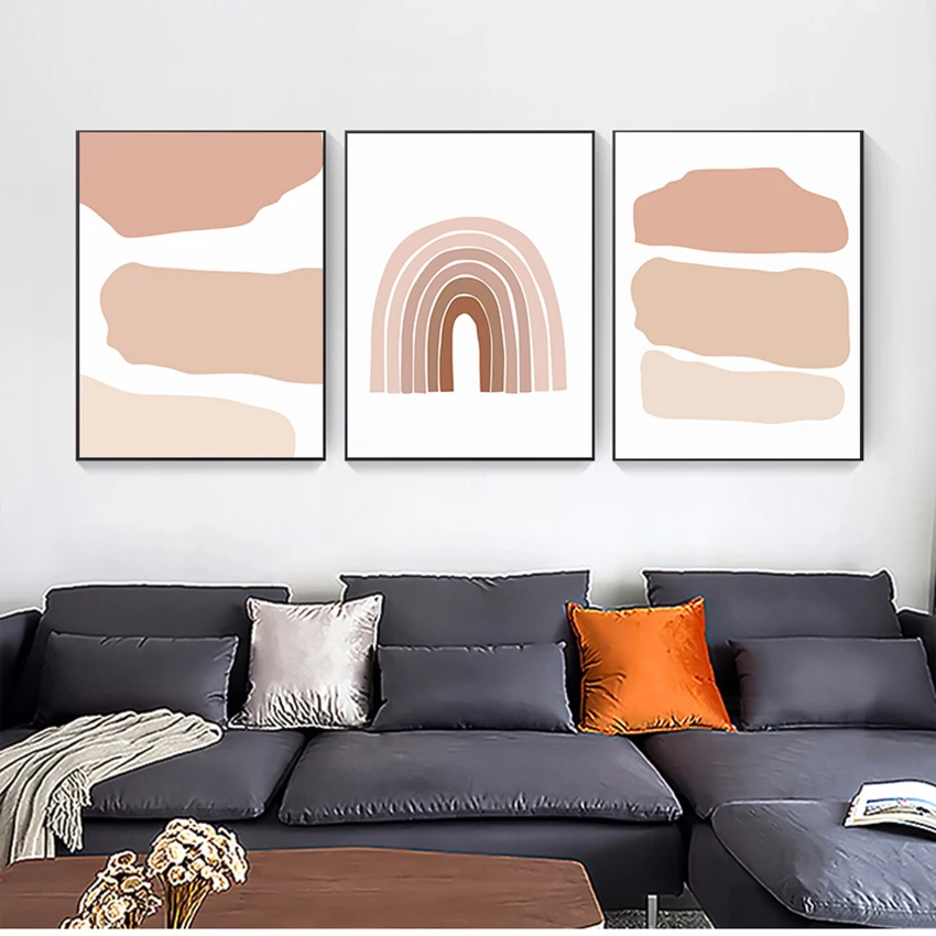 

Настенная картина для гостиной, спальни, украшение, абстрактный принт, Пастельное искусство, современный минималистичный s и принт, геометр...