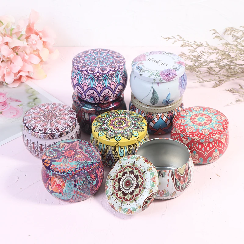 

Элегантные жестяные банки для соевых свечей, 4 унции