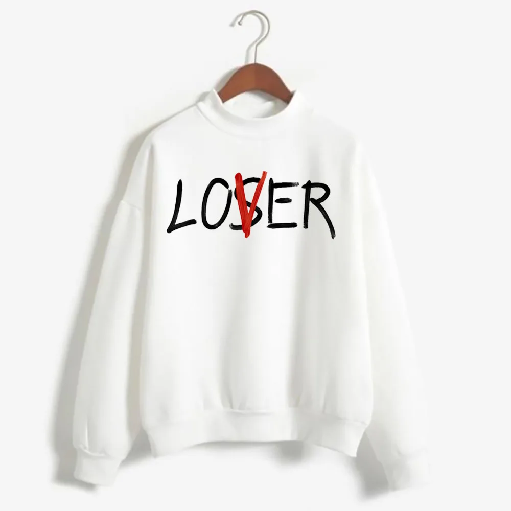 Mens Hip Hop Streetwear Harajuku Sweater  Japanese Style Anime lover loser Sweater Autumn Cotton Pullover