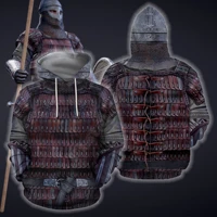 viking armor 3d printed unisex shirts sweatshirt zipper hoodies women for men pullover streetwear cosplay costumes 03