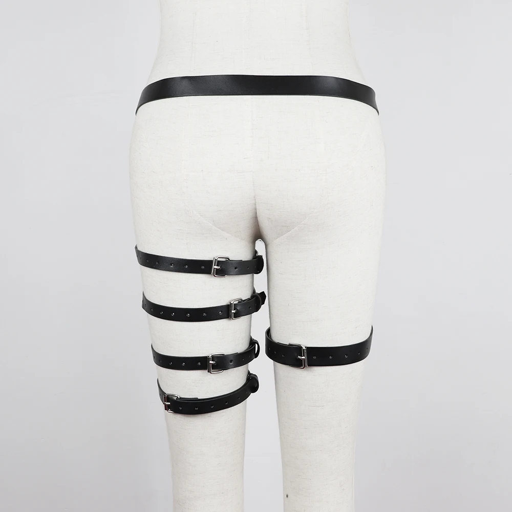Женский кожаный ремень UYEE сексуальная подвязка бандаж в стиле панк регулируемые