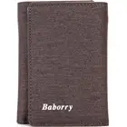 Кражи RFID защита бумажник Для мужчин парусиновая обувь, кошелек, сумочка с отделением для монет тройной складной короткий бумажник father's day gift-123-10sanze