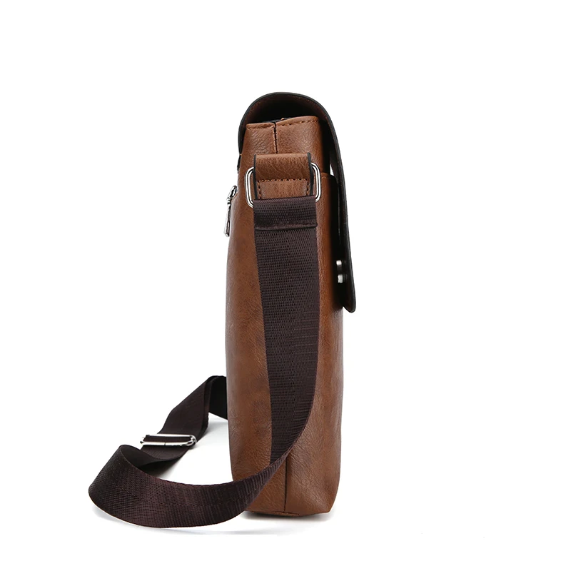 Модная мужская сумка через плечо винтажная трендовая мессенджер из