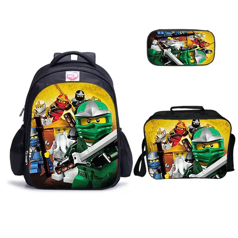 Модная игра детские школьные сумки Ninjago рюкзак для мальчика Печать книжная сумка Подростки Сак а Дос Энфант.