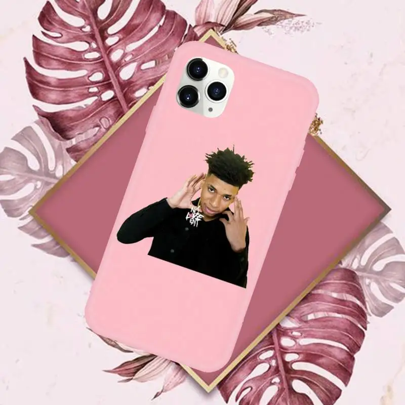 

NLE Choppa American rapper Phone Case Candy Color for iPhone 6 7 8 11 12 s mini pro X XS XR MAX Plus