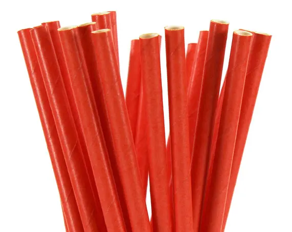 25 шт./лот рождественские зеленые красные бумажные соломинки для детей на день