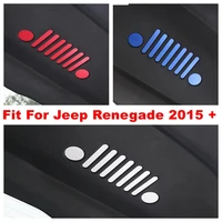 rear trunk handle tailgate door emblem vehicle sticker decoration cover trim for jeep renegade 2015 2020 interior refit kit