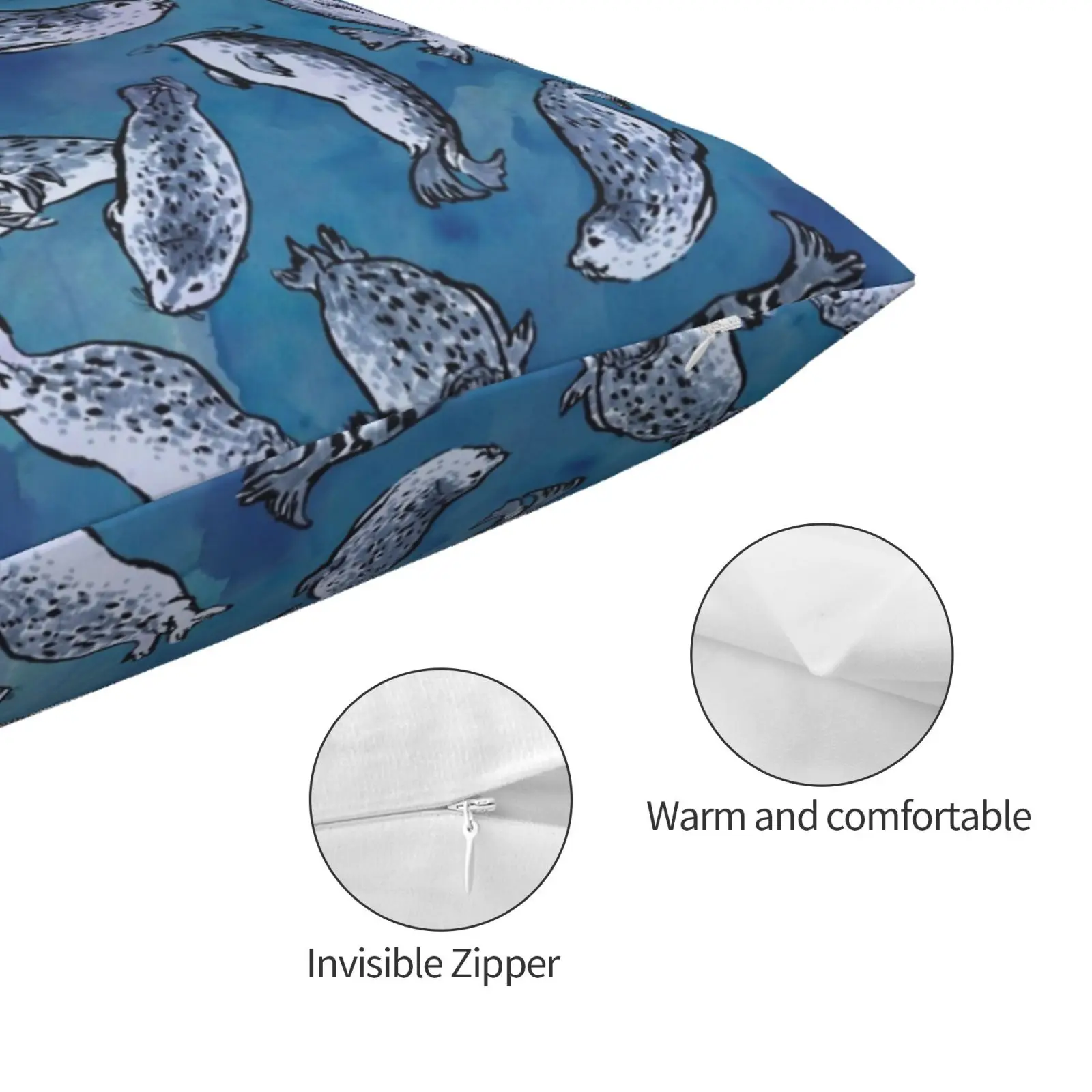 Подушка с рисунком в виде гавани размеры 20x30 50*75