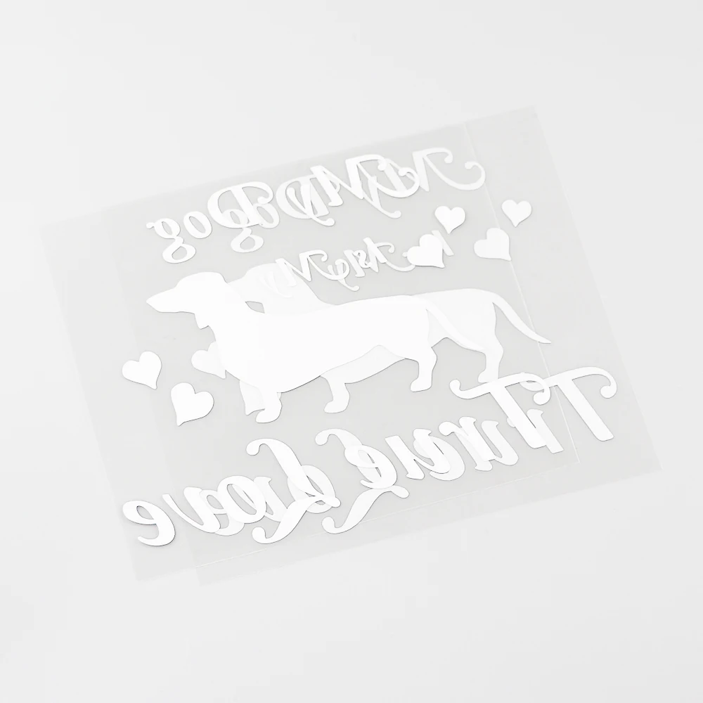 

YJZT 14.5CM12.5CM My Dog Is My True Love Fashion Vinyl Car Sticker Decal Black/Silver 8C-0582