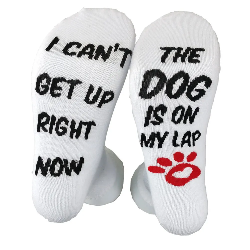 

Custom Letter Jacquard Socks Manufacture Wholesale Women Men Unisex Personalized Funny Sport Socks Can Put Amazon FBA Pabel Sock