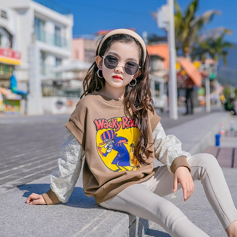 

Long Sleeve Spring Autumn Tops Hoodies Girls Sweatshirts Jacket Coat Kids Overcoat Outwear Teenager Wedding Party Dress