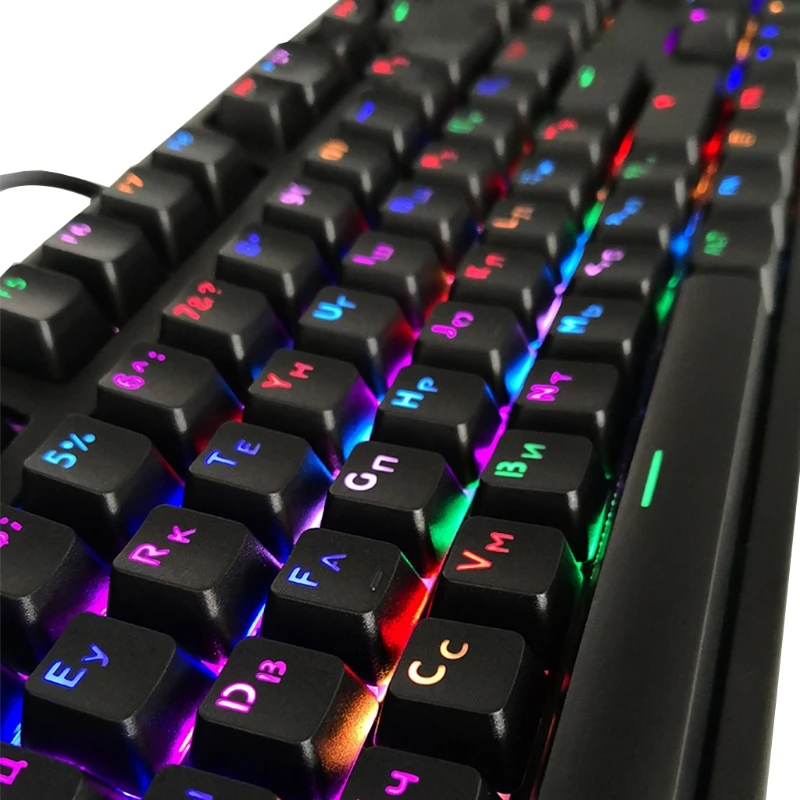 

104 Keycaps Russian Translucent Backlight Keycaps for cherry MX Keyboard Switch