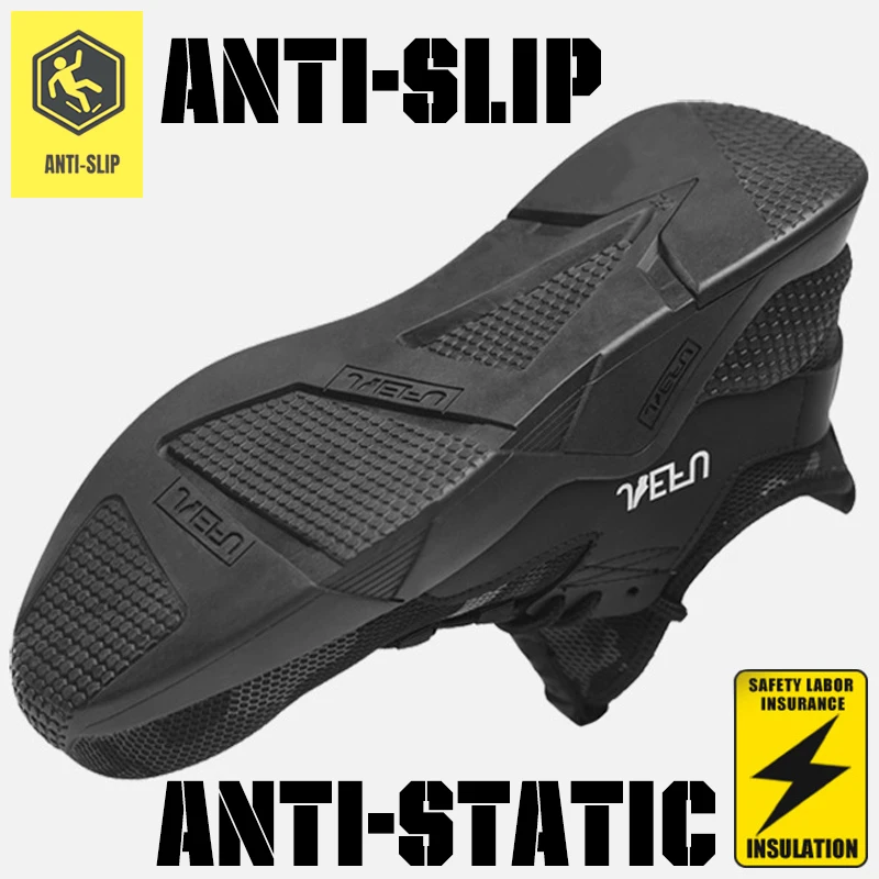 Мужские камуфляжные кроссовки со стальным носком и металлическим