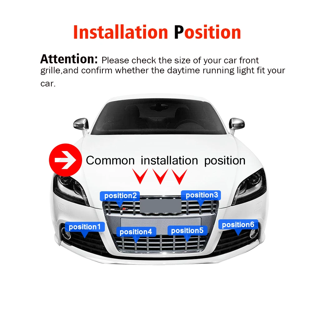 Cawanerl 2 х автомобилей 6 светодиодный дневной светильник DRL Дневной противотуманных