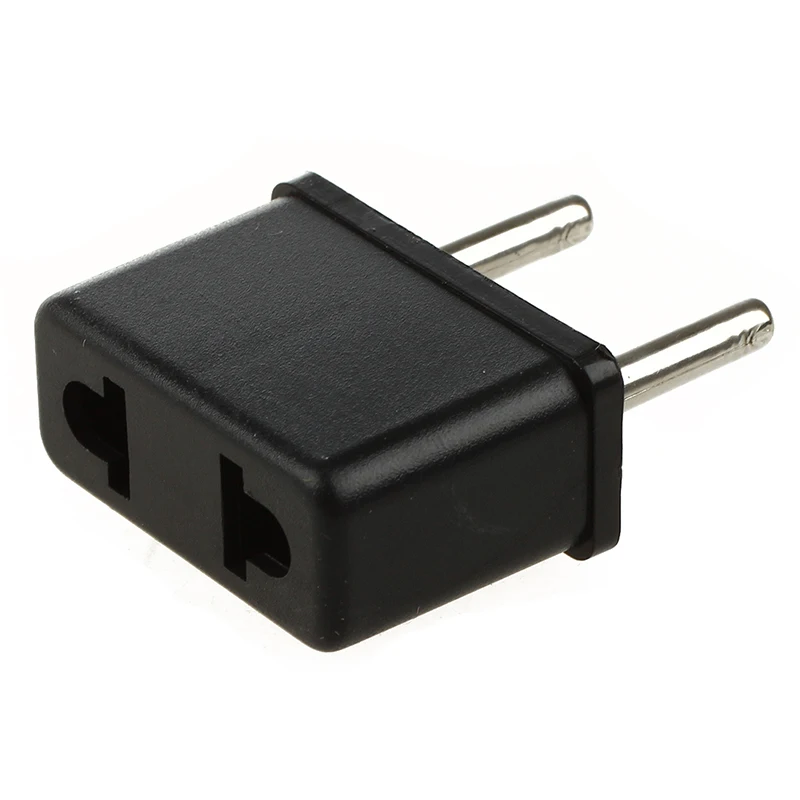 

Plug Adapter for USA Flat to Europe Round Pin