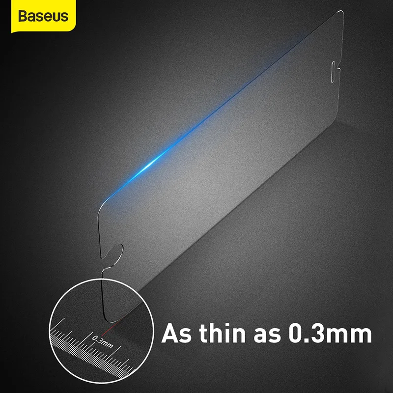Baseus Tempered Glass for iPhone SE2 0.3mm Full Coverage Screen Protector SE 2020 2pcs Cover Protective Film | Мобильные телефоны и
