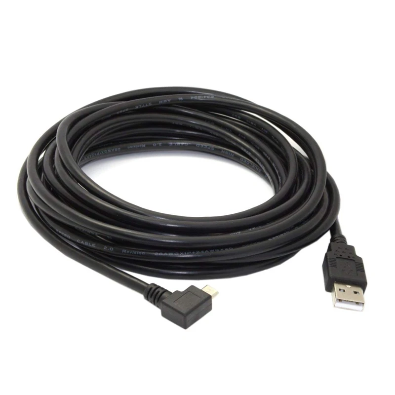 Правый угловой 90 градусов Micro-USB штекер USB 2 0 кабель для зарядки данных сотового
